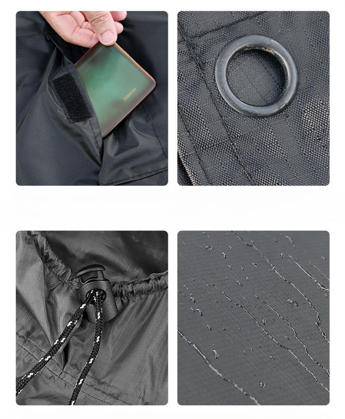 PVCコーティング 反射性 安全 レインコート 投光性 高粘度 レインコート 防水性 6